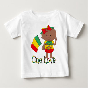 Camiseta De Bebé Un amor rastafari africano