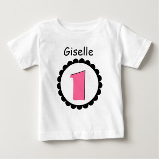 Camiseta De Bebé Un año bebé niña regalo de cumpleaños Tee V09