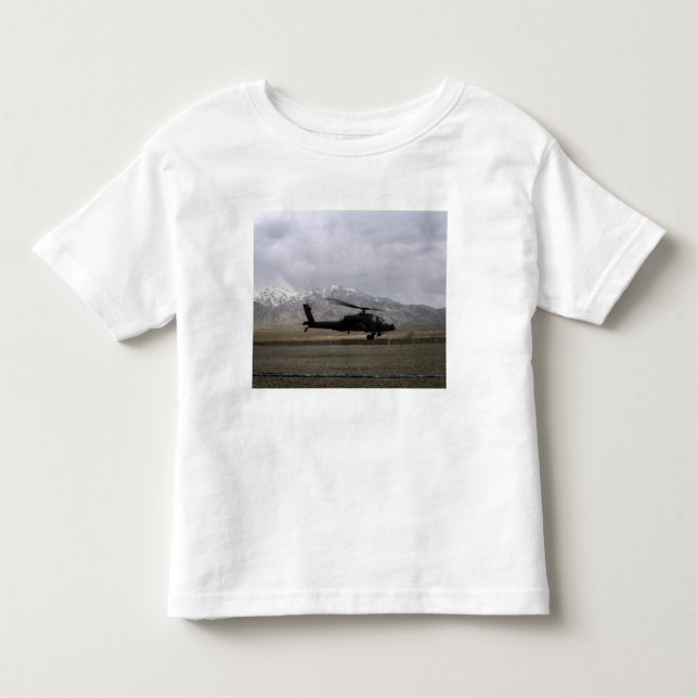Camiseta De Bebé Un Apache AH-64A despegando (Anverso)