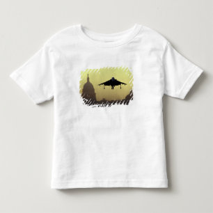 Camiseta De Bebé Un avión Harrier aterrizando en el Mall al amanece