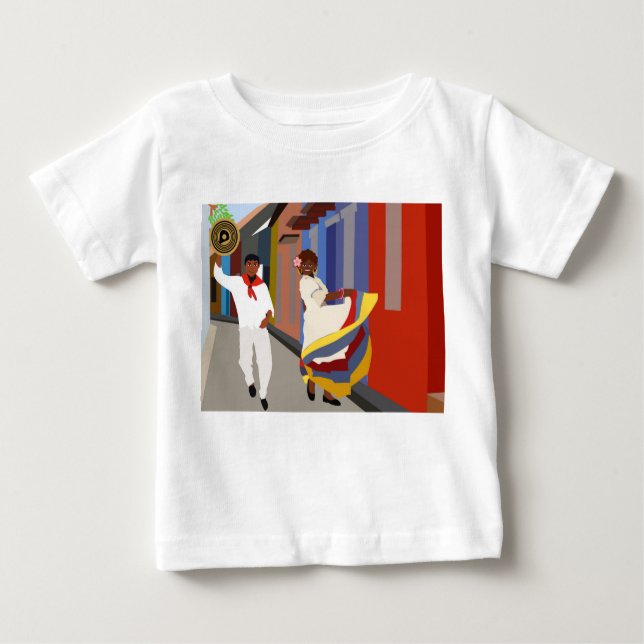 Camiseta De Bebé Un baile callejero en Colombia (Anverso)