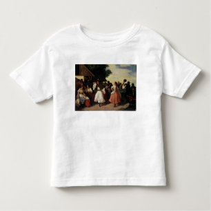 Camiseta De Bebé Un banquete de la boda del pueblo