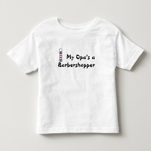 Camiseta De Bebé Un Barbershopper de mi Opa (Anverso)