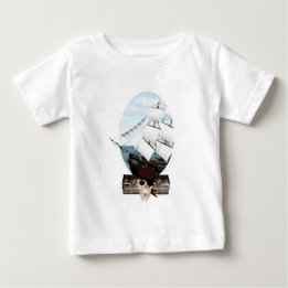 Camiseta De Bebé Un barco pirata