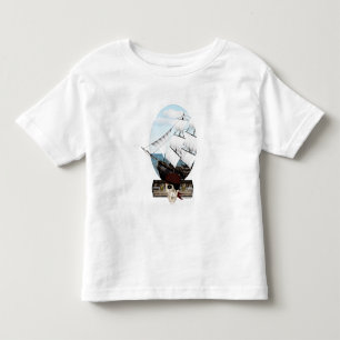 Camiseta De Bebé Un barco pirata