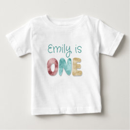 Camiseta De Bebé Un bebé de primer cumpleaños personalizado