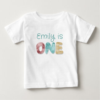 Camiseta De Bebé Un bebé de primer cumpleaños personalizado