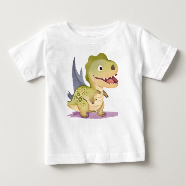Camiseta De Bebé Un bebé feliz de Dino (Anverso)