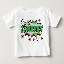 Camiseta De Bebé Un bebé zombi con un toque divertido