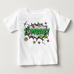 Camiseta De Bebé Un bebé zombi con un toque divertido