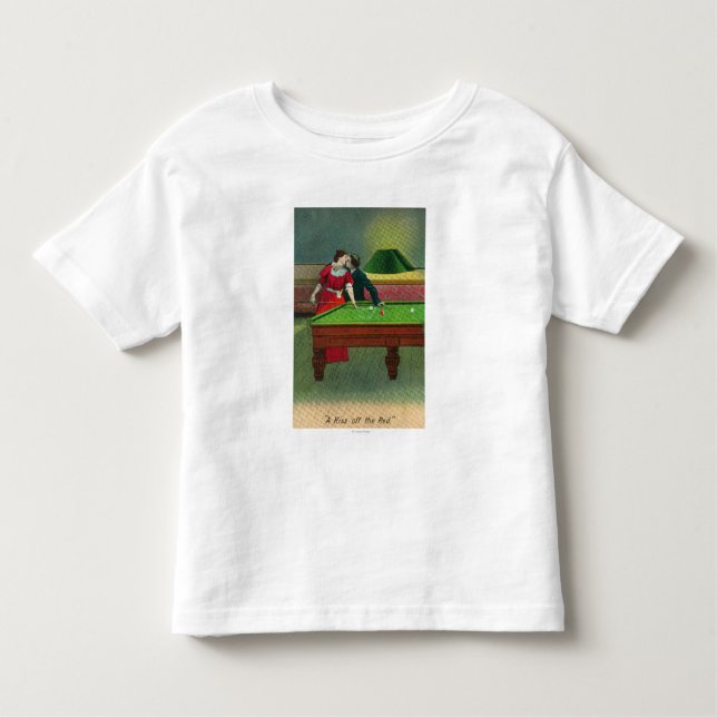 Camiseta De Bebé Un beso del rojo (Anverso)