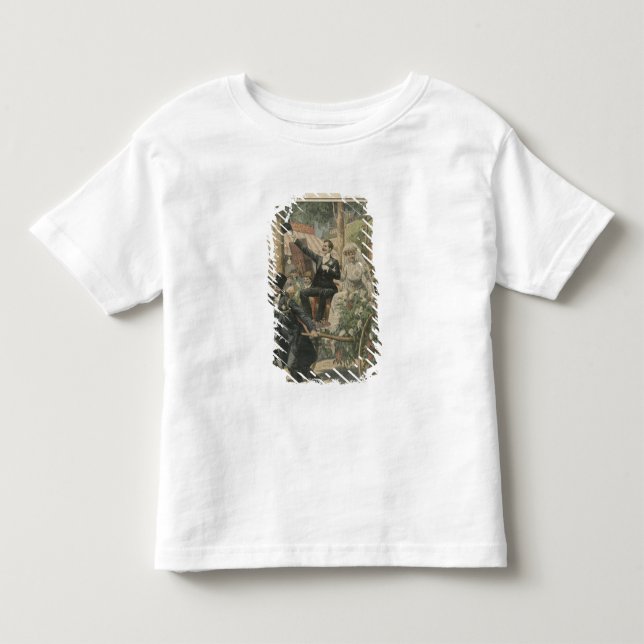 Camiseta De Bebé Un boda en un carrito (Anverso)
