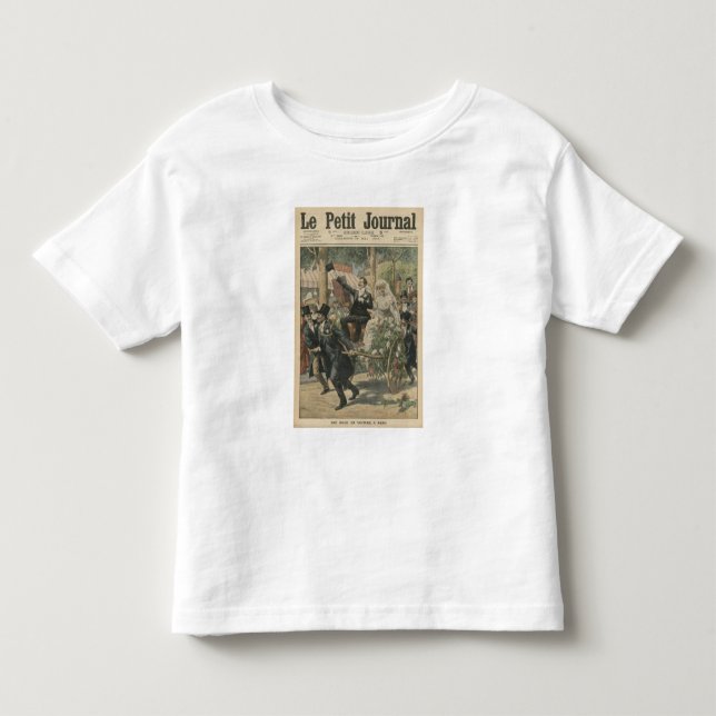 Camiseta De Bebé Un boda en un carrito (Anverso)