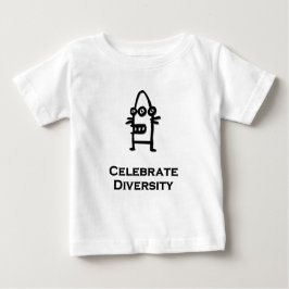 Camiseta De Bebé Un bot de tres ojos celebra la diversidad negra