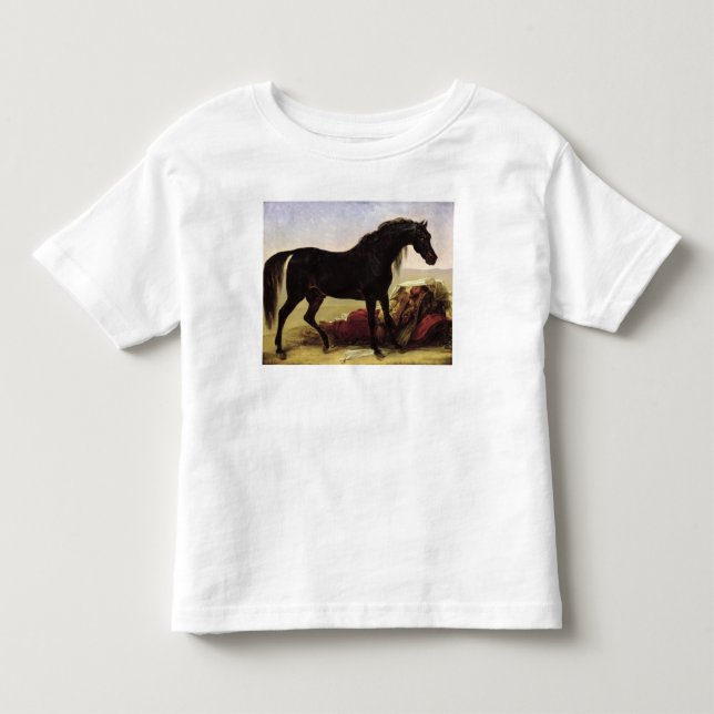 Camiseta De Bebé Un caballo árabe (Anverso)