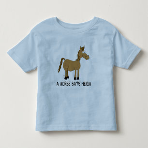 Camiseta De Bebé Un caballo dice relincho