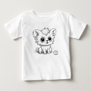 Camiseta De Bebé Un cachorro lindo jugando con una pelota