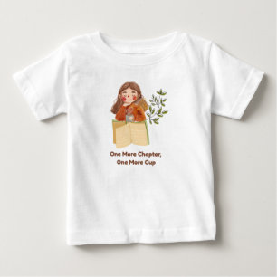 Camiseta De Bebé Un capítulo más, una taza más   Amante de los libr