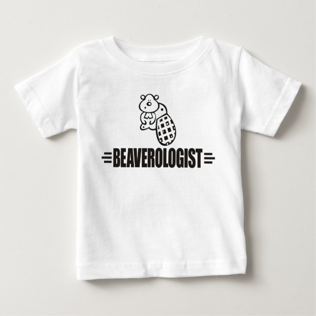 Camiseta De Bebé Un castor gracioso (Anverso)