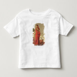 Camiseta De Bebé Un Chica bailarín indio con una Hookah, 1772 (petr