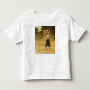 Camiseta De Bebé Un chica que cosecha el heno, siglo XIX