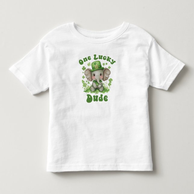 Camiseta De Bebé Un Chico Afortunado Niño St Patrick (Anverso)