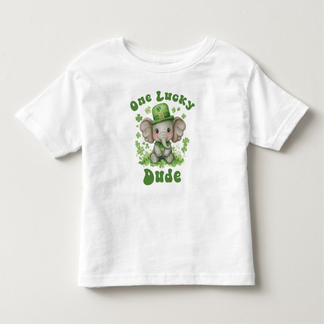 Camiseta De Bebé Un Chico Afortunado St Patrick (Anverso)