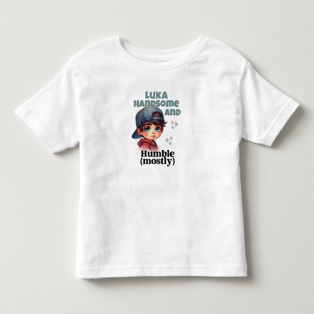 Camiseta De Bebé Un Chico Agradable Y Humilde (Anverso)