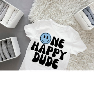 Camiseta De Bebé Un chico feliz primer cumpleaños