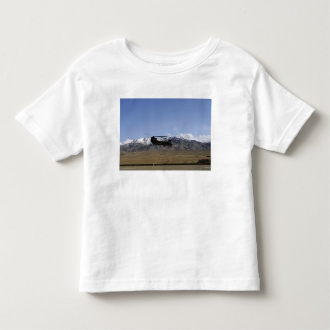 Camiseta De Bebé Un Chinook CH-47 despega (Anverso)