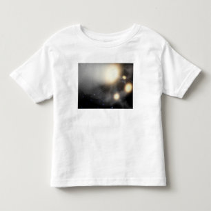 Camiseta De Bebé Un choque-para arriba de galaxias