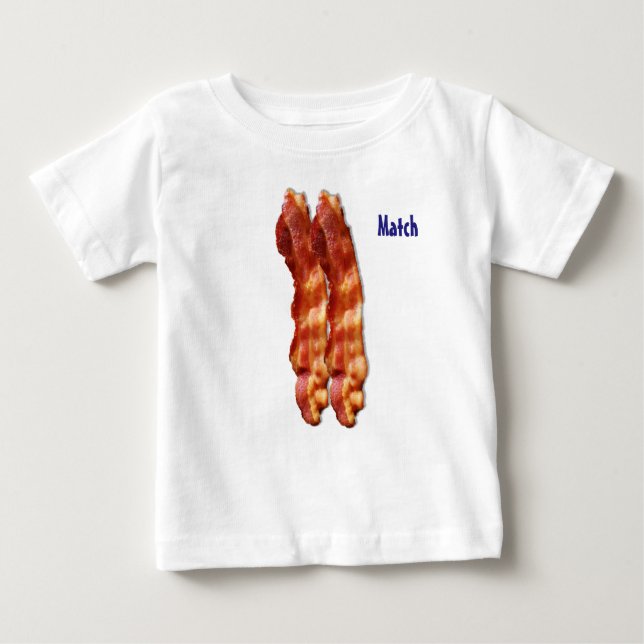 Camiseta De Bebé Un complemento perfecto - tocino (Anverso)