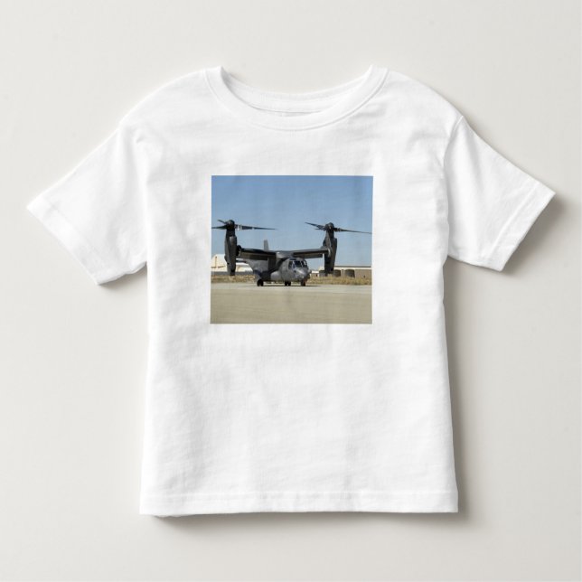 Camiseta De Bebé Un CV-22 Osprey se prepara para el despegue (Anverso)