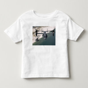 Camiseta De Bebé Un CV-22 Osprey y un MH-53 pavimentan punto bajo
