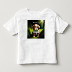 Camiseta De Bebé Un delicioso cachorro marrón y blanco