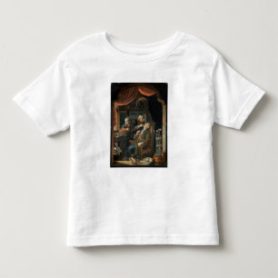 Camiseta De Bebé Un dentista examina el diente de un anciano (aceit