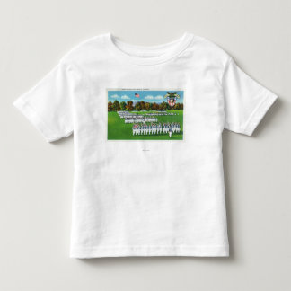 Camiseta De Bebé Un desfile de vestido, banda del cadete en la