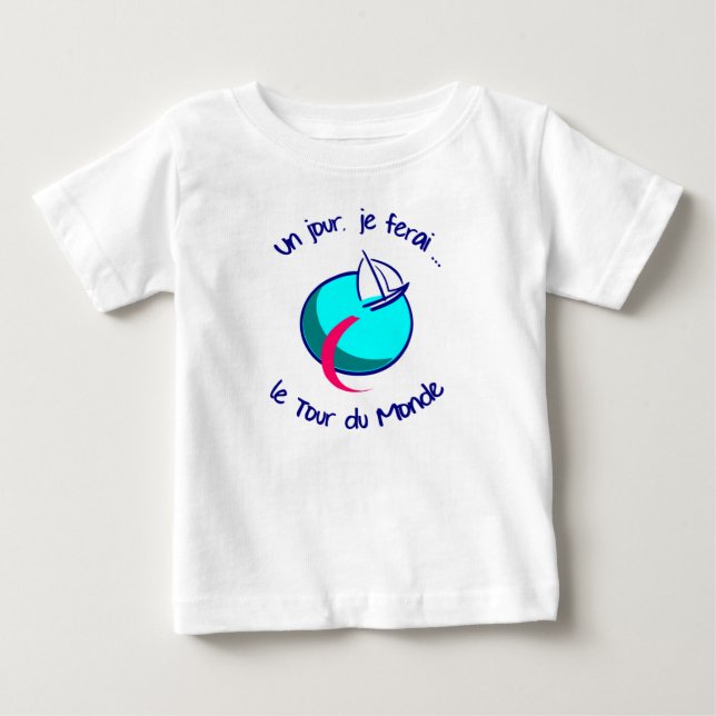 Camiseta De Bebé Un día… (Anverso)
