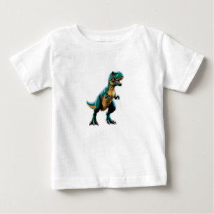 Camiseta De Bebé Un dinosaurio que posa como un famoso poster de ci