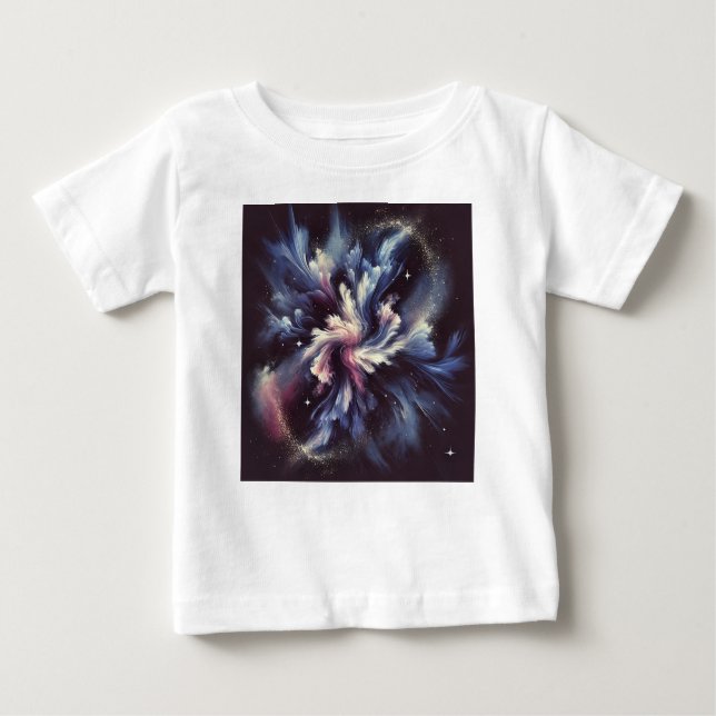 Camiseta De Bebé Un diseño de galaxia abstracto que capta el mister (Anverso)