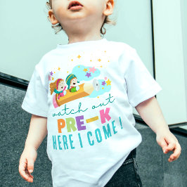 Camiseta De Bebé Un divertido primer día de clases, chica estudiant