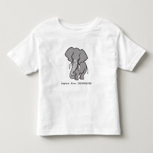 Camiseta De Bebé Un elefante africano lindo - amante de los animale