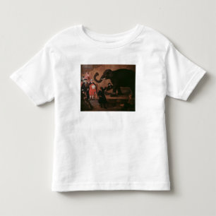 Camiseta De Bebé Un elefante mostrado en Venecia (aceite en lona)