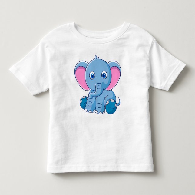 Camiseta De Bebé Un elefante pequeño (Anverso)