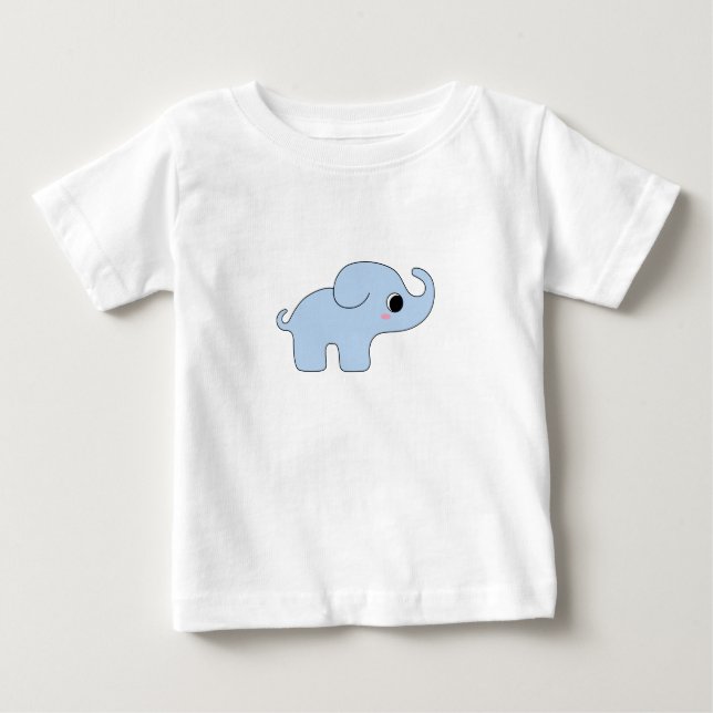 Camiseta De Bebé Un elefante pequeño (Anverso)