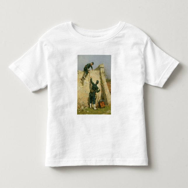 Camiseta De Bebé Un escape rápido (aceite en el panel) (Anverso)
