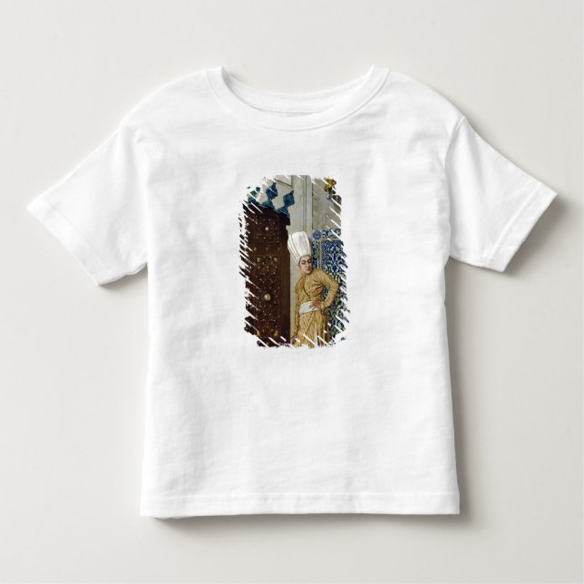 Camiseta De Bebé Un eunuco antes de la puerta del harem (Anverso)