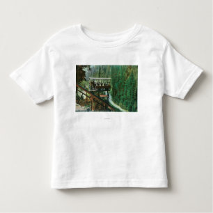 Camiseta De Bebé Un ferrocarril escénico a lo largo del río