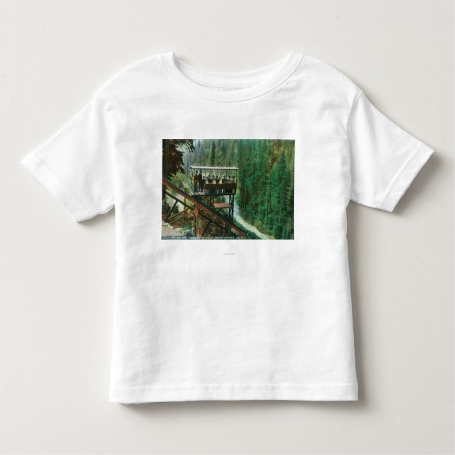 Camiseta De Bebé Un ferrocarril escénico a lo largo del río (Anverso)