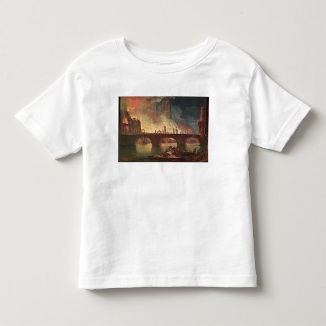 Camiseta De Bebé Un fuego en el Hotel-Dieu en 1772 (Anverso)